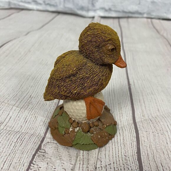 Vintage 1992 Duffy Tim Wolfe duck on a golf ball figurine 4x3 - Picture 3 of 7